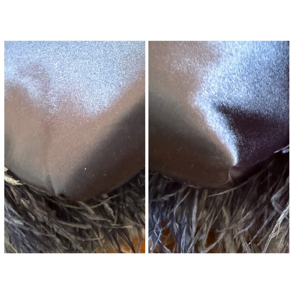 RARE Kate Spade Carter SAMPLE Ostrich Feather Nylon Shoulder Bag Crossbody - Picture 6 of 15